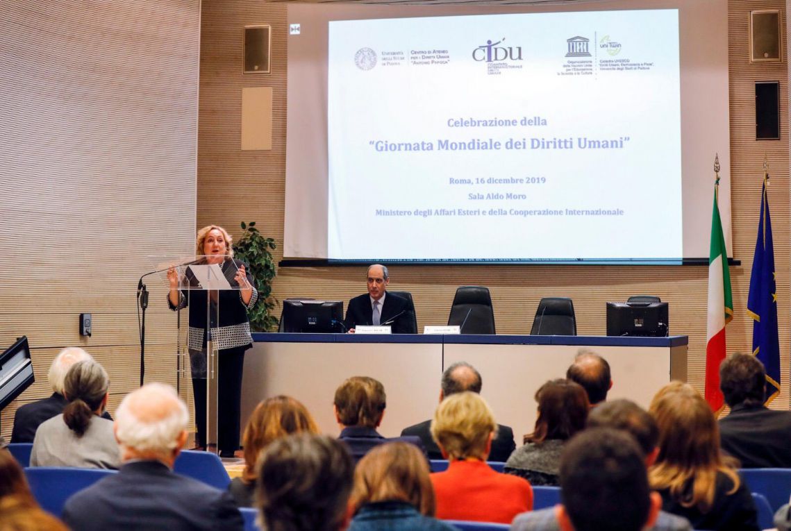 Del Re apre evento Giornata mondiale Diritti Umani
