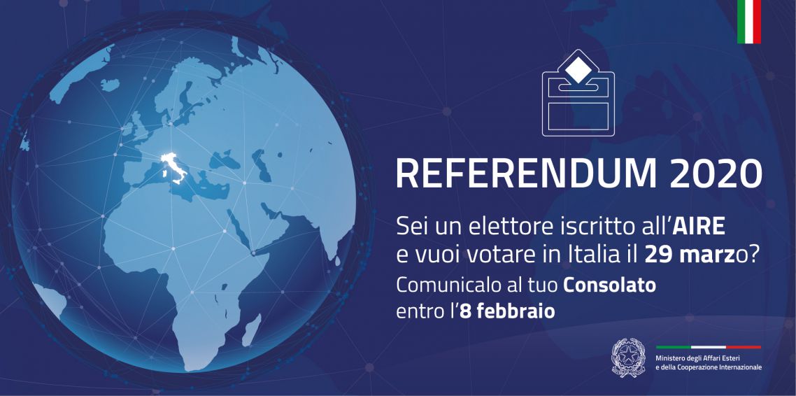 2020 Referendum: AIRE membership and the option to vote in Italy