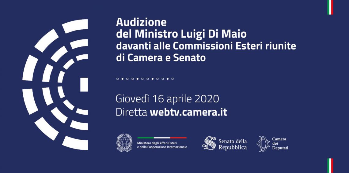 Hearing of Minister Di Maio at the Commissions for Foreign Affairs of the Chamber of deputies and Senate