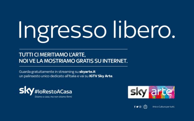 Sky Arte in streaming gratis e per tutti-Dal 25 marzo sul sito arte.sky.it