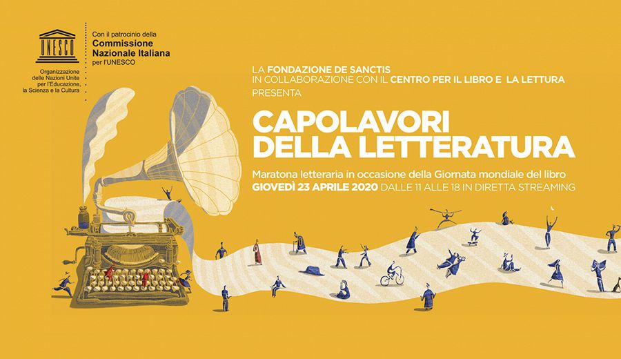 23 aprile | Giornata mondiale del libro -Maratona di Capolavori della letteratura in diretta streaming