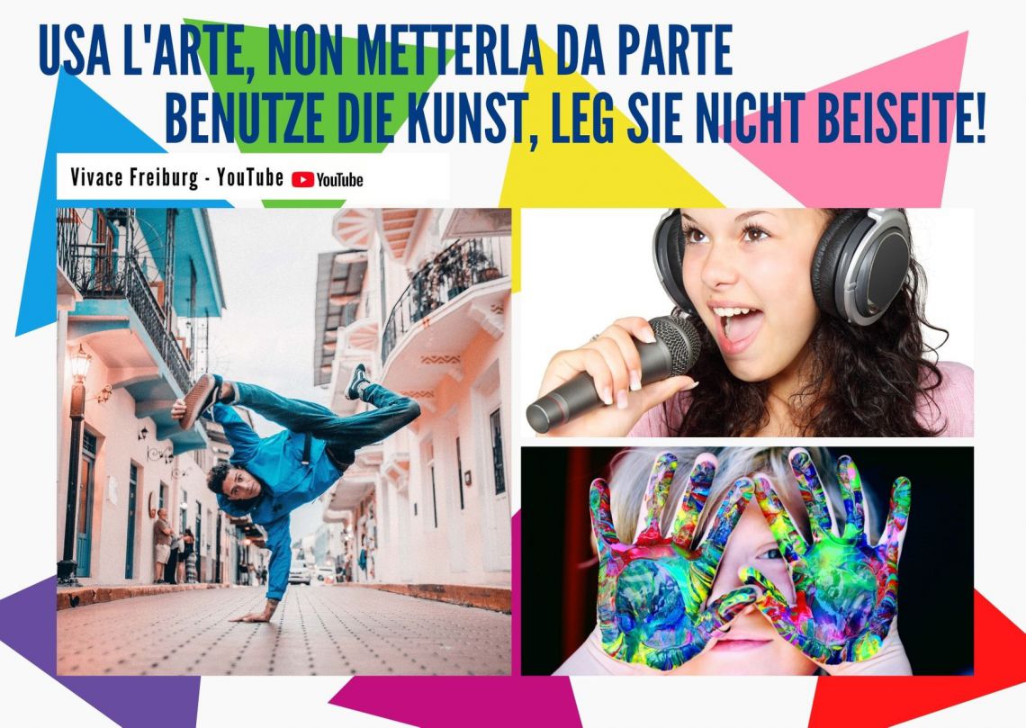 Corsi di lingua e cultura italiana e un concorso “Usa l’arte, non metterla da parte”-Sul canale youtube di Vivace Freiburg e.V. in collaborazione con il Consolato d’Italia a Friburgo