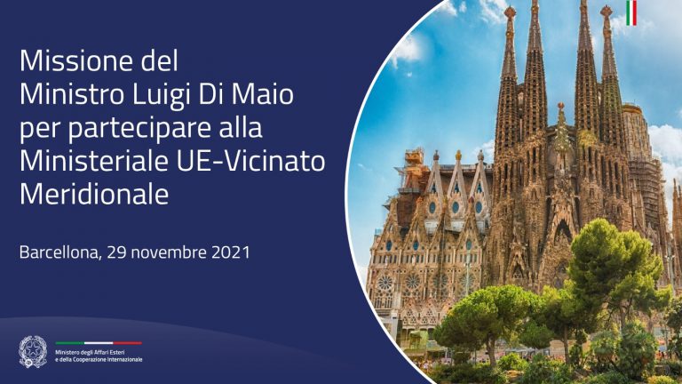 Missione del Ministro Luigi Di Maio per partecipare alla Ministeriale UE-Vicinato Meridionale