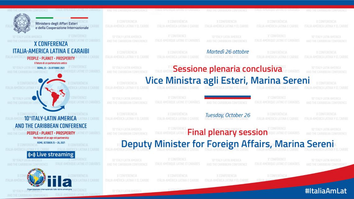 Sessione plenaria conclusiva della X Conferenza Italia – America Latina