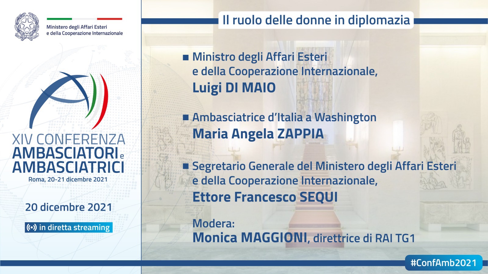 Conferenza Ambasciatori Ambasciatrici Italia nel mondo 2