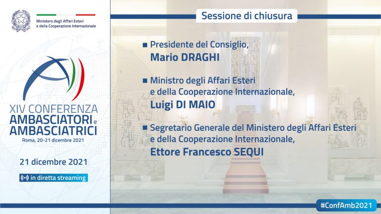 XIV Conferenza degli Ambasciatori e delle Ambasciatrici d’Italia nel mondo – Sessione di chiusura