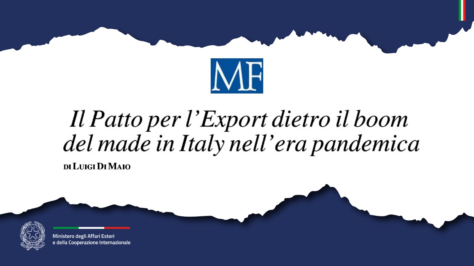 Il Patto per l’Export dietro il boom del made in Italy nell’era pandemica