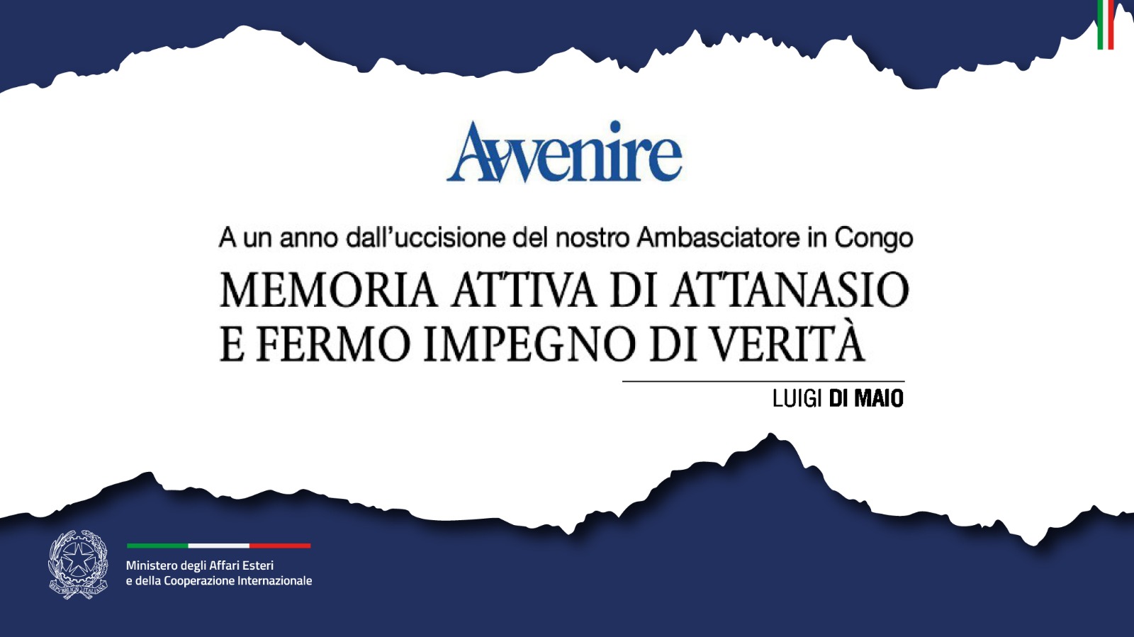 Memoria attiva di Attanasio e fermo impegno di verità