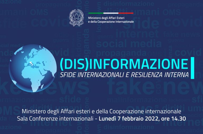 Il Ministro Luigi Di Maio interviene all’evento “(Dis)informazione: sfide internazionali e resilienza interna”