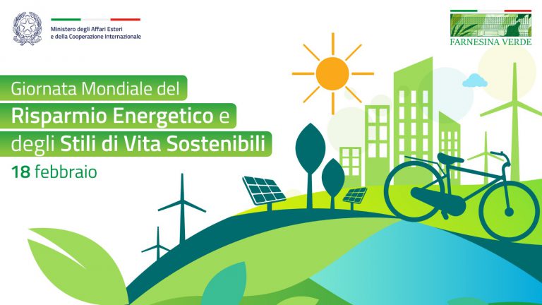 Farnesina Verde: la giornata mondiale risparmio energetico e stili di vita sostenibili