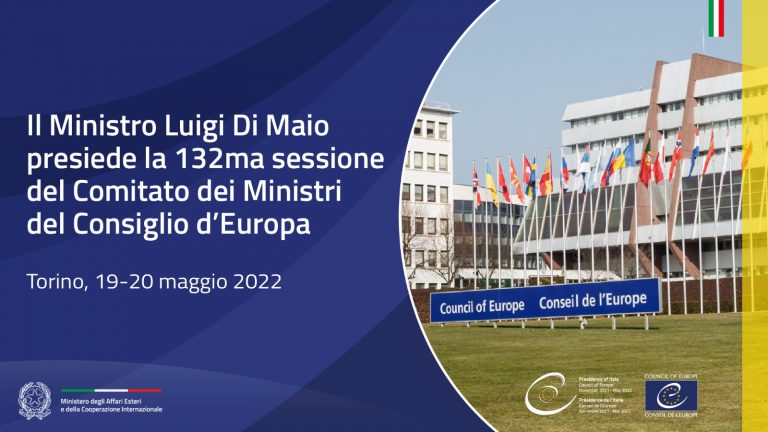 Il Ministro Luigi Di Maio presiede la 132ma sessione del Comitato dei Ministri del Consiglio d'Europa (1)