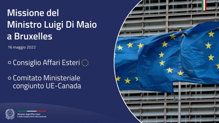 Missione del Ministro Di Maio a Bruxelles per partecipare alla riunione del Consiglio Affari Esteri dell’UE