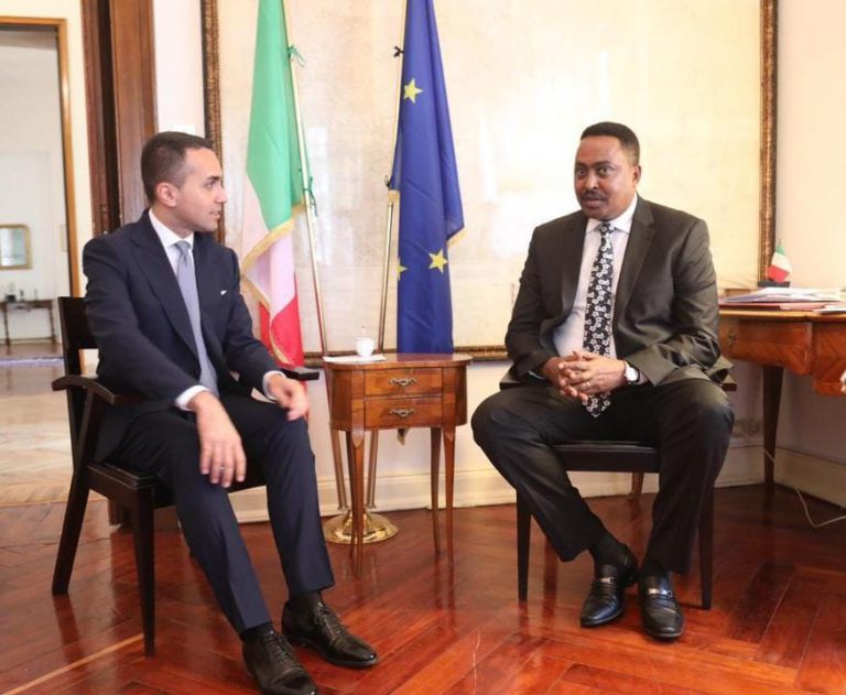 Incontro del Min. Luigi Di Maio con il Segr. Esecutivo di IGAD (Autorità intergovernativa per lo sviluppo), Dr Workneh Gebeyehu