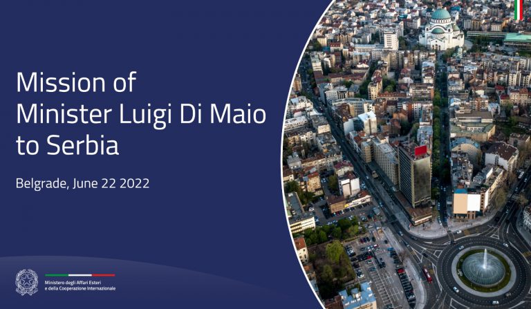 Mission of Minister Luigi Di Maio to Serbia