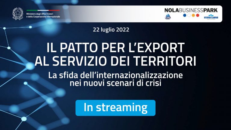 Il Patto per l’Export al servizio dei territori