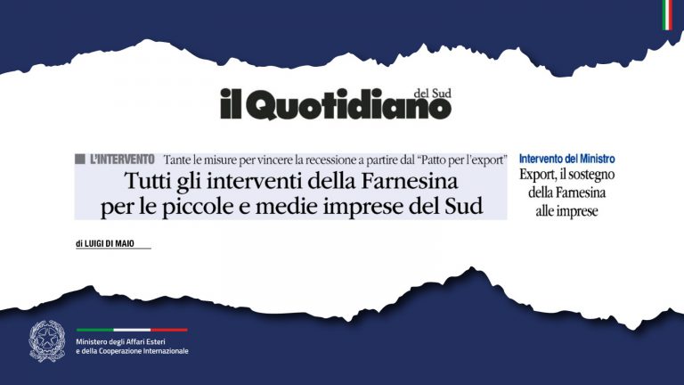 Tutti gli interventi della Farnesina per le piccole e medie imprese del Sud