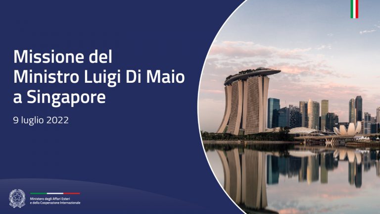 Missione del Ministro Di Maio a Singapore