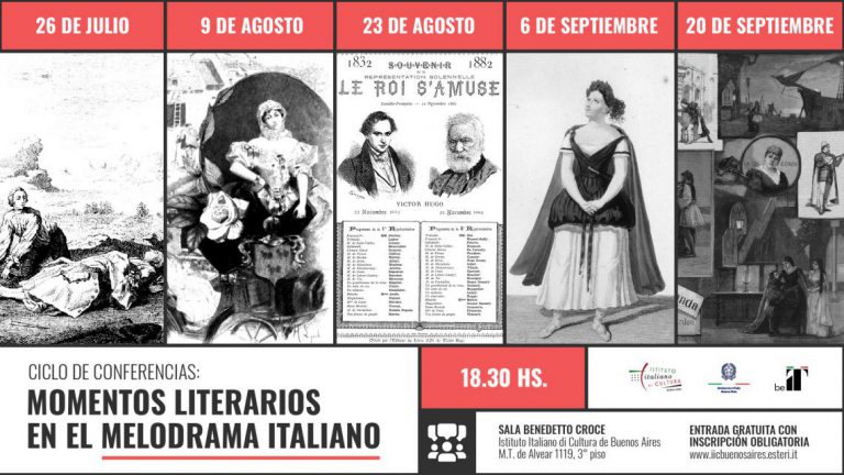 A Buenos Aires conferenze sui “Momenti letterari nel melodramma italiano”