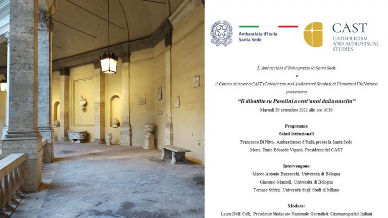 Dibattito su Pasolini a Palazzo Borromeo