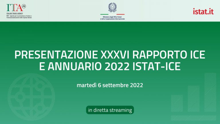 Intervento del Ministro Luigi Di Maio alla Presentazione del XXXVI Rapporto ICE e dell’Annuario 2022 ISTAT-ICE