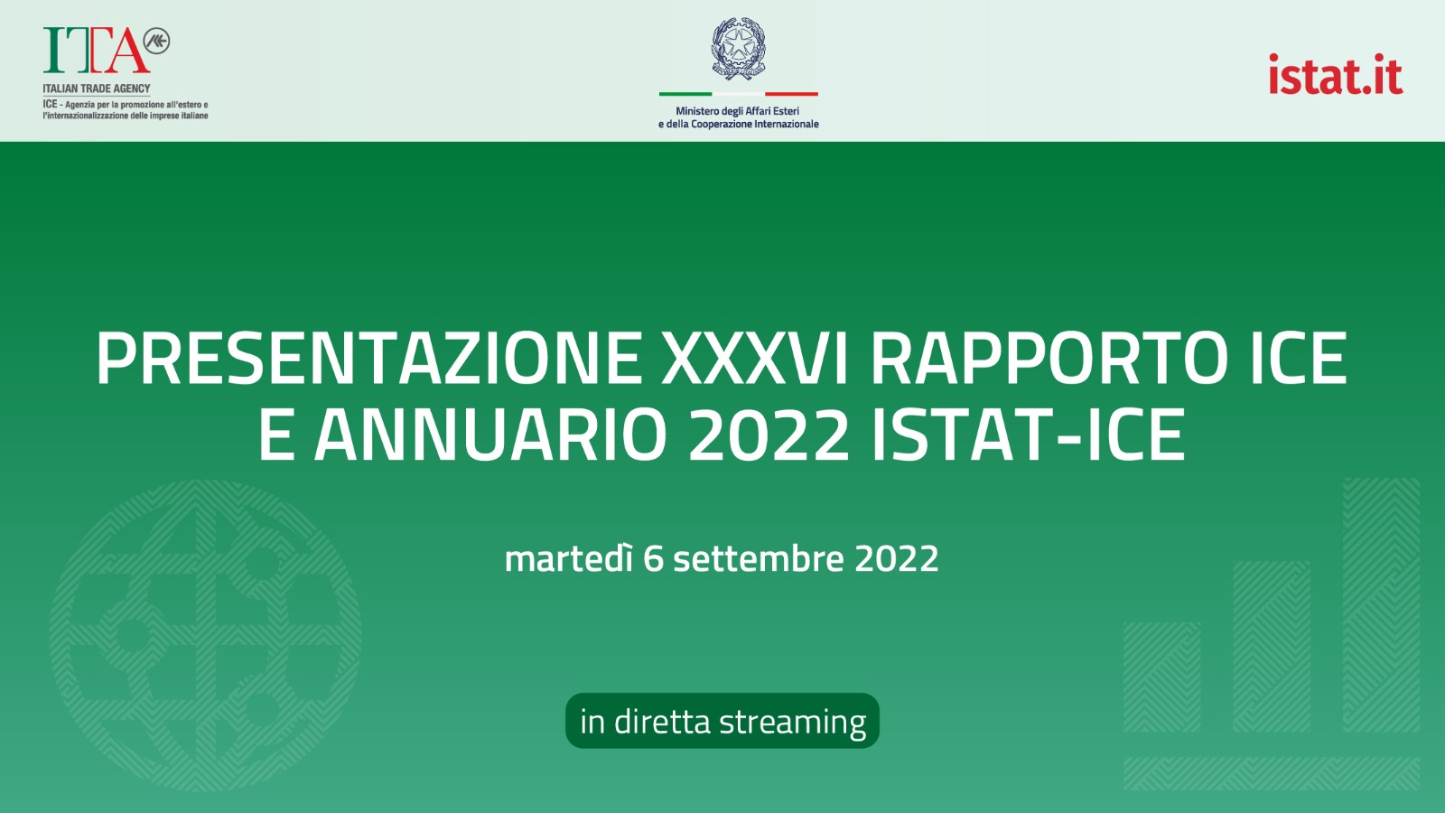 Presentazione del XXXVI Rapporto ICE e dell’Annuario 2022 ISTAT-ICE