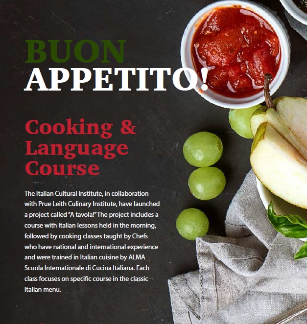 Pretoria, corso di lingua e cucina italiana