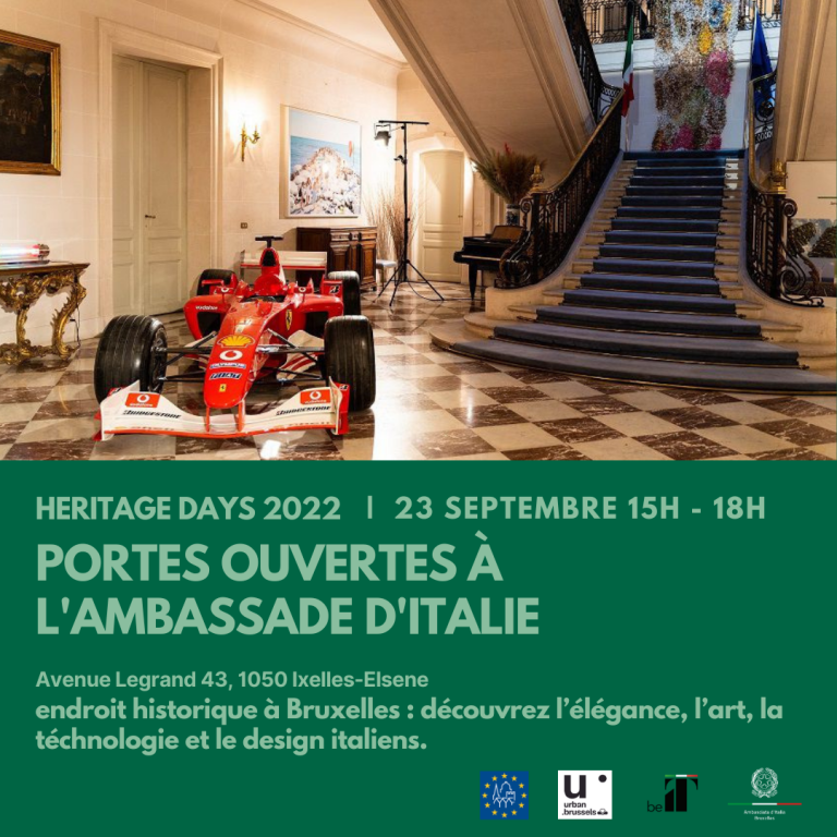Bruxelles, “porte aperte” alla Residenza dell’Ambasciata d’Italia