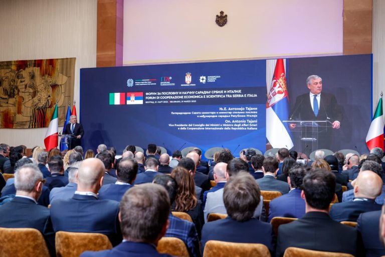 Missione del Vice Presidente del Consiglio e Ministro degli Affari Esteri e della Cooperazione Internazionale, On. Antonio Tajani, a Belgrado
