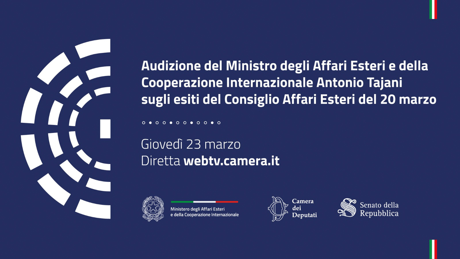 Audizione del Ministro Antonio Tajani