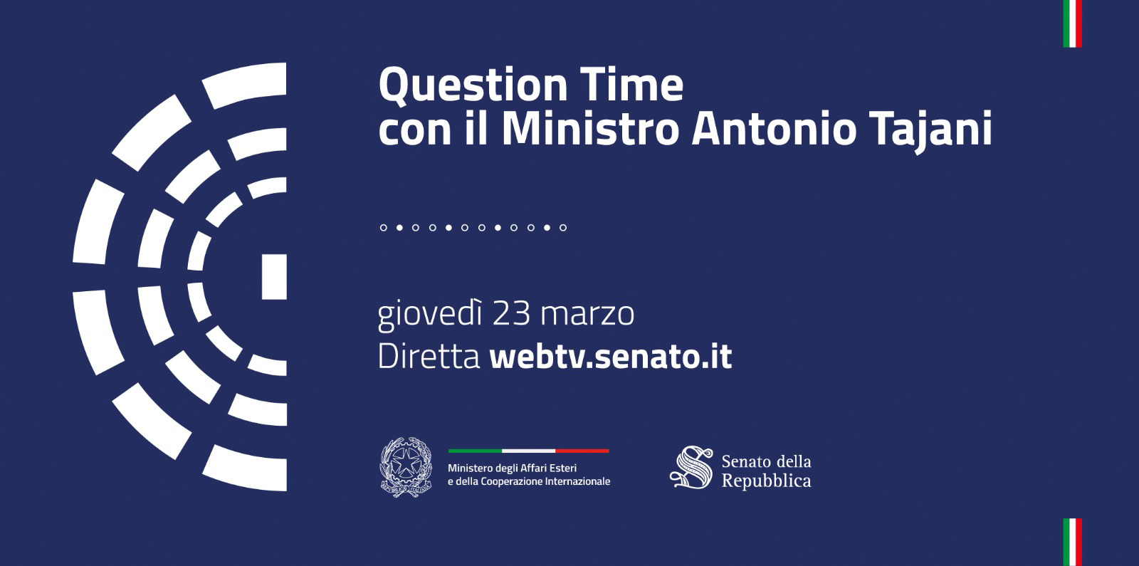 Question Time con il Ministro Antonio Tajani