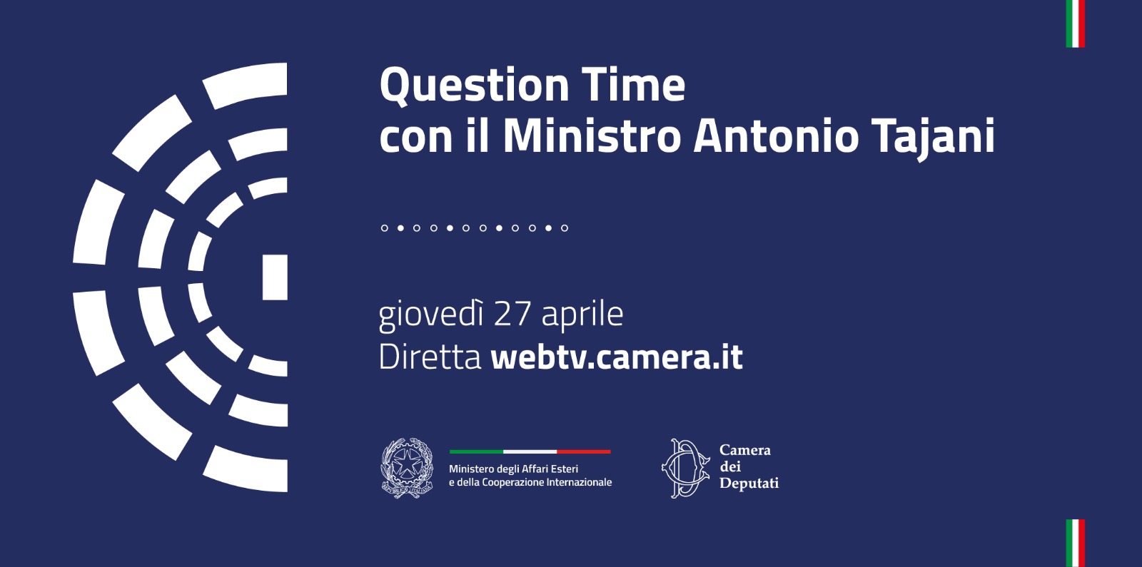 Question time con il Ministro Antonio Tajani