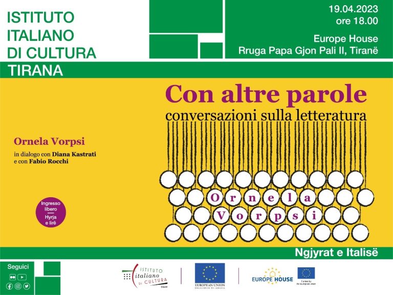 Tirana, ciclo di incontri Con altre parole