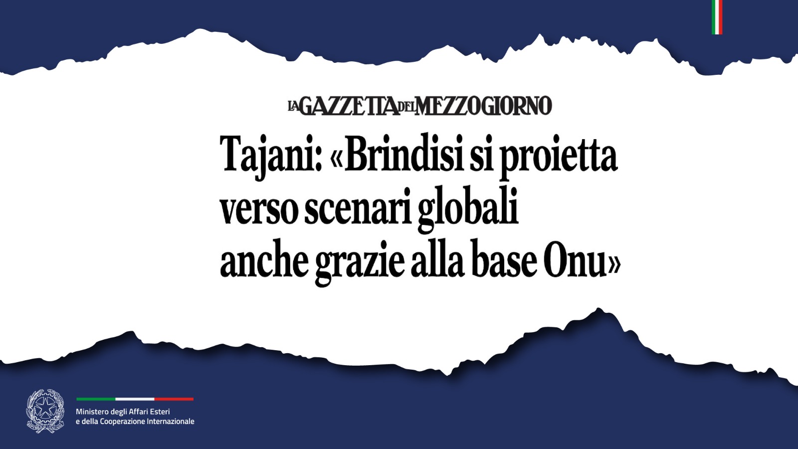 Intervista Ministro (La Gazzetta del Mezzogiorno)