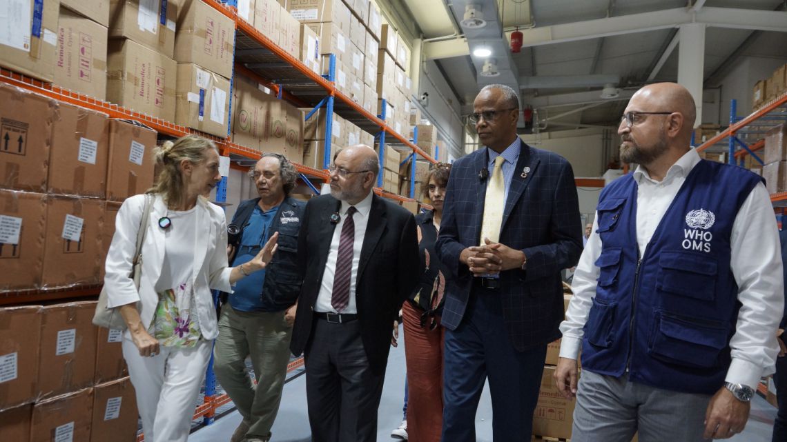 Libano, Ambasciatrice Bombardiere visita Magazzino Centrale dei Farmaci
