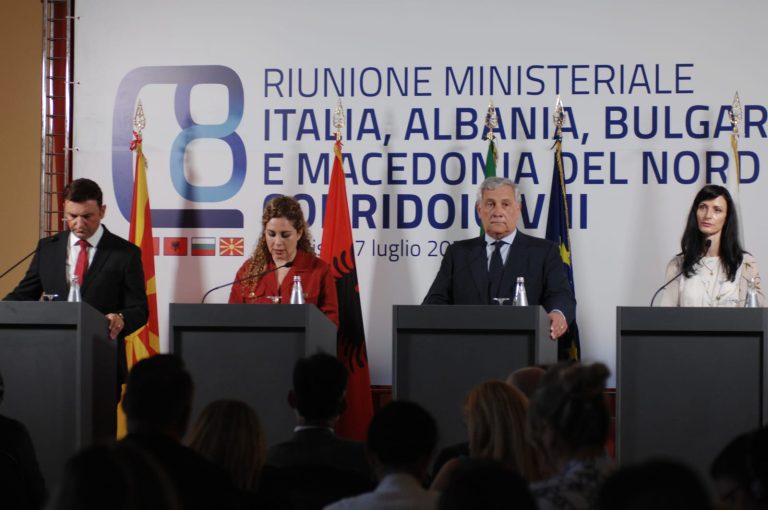 Riunione ministeriale Italia, Albania, Bulgaria e Macedonia del Nord – Corridoio VIII