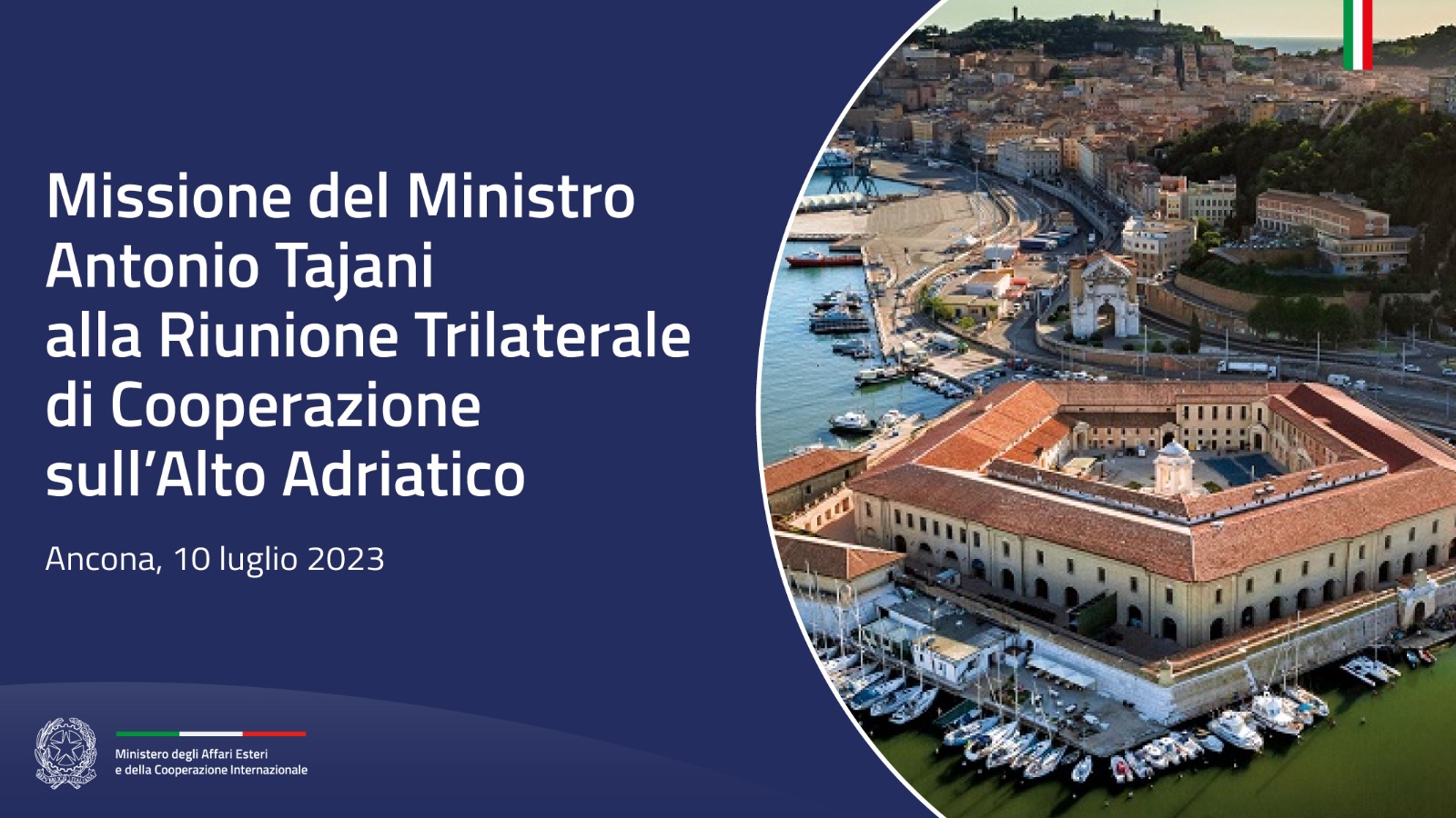 Missione del Ministro Antonio Tajani alla Riunione Trilaterale di Cooperazione sull’Alto Adriatico