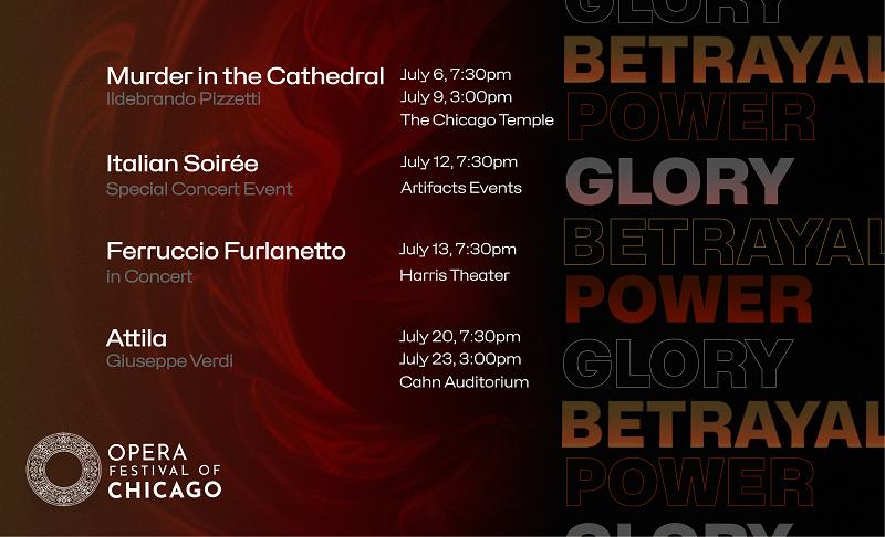 Produzioni originali italiane all’Opera Festival di Chicago