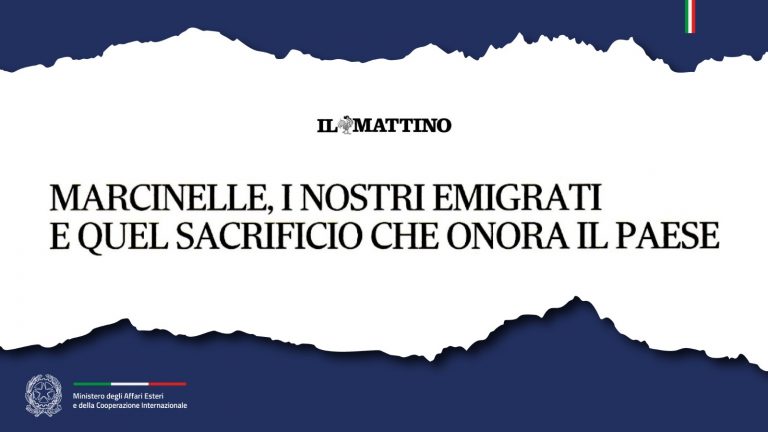 Marcinelle, i nostri emigrati e quel sacrificio che onora il Paese (Il Mattino)