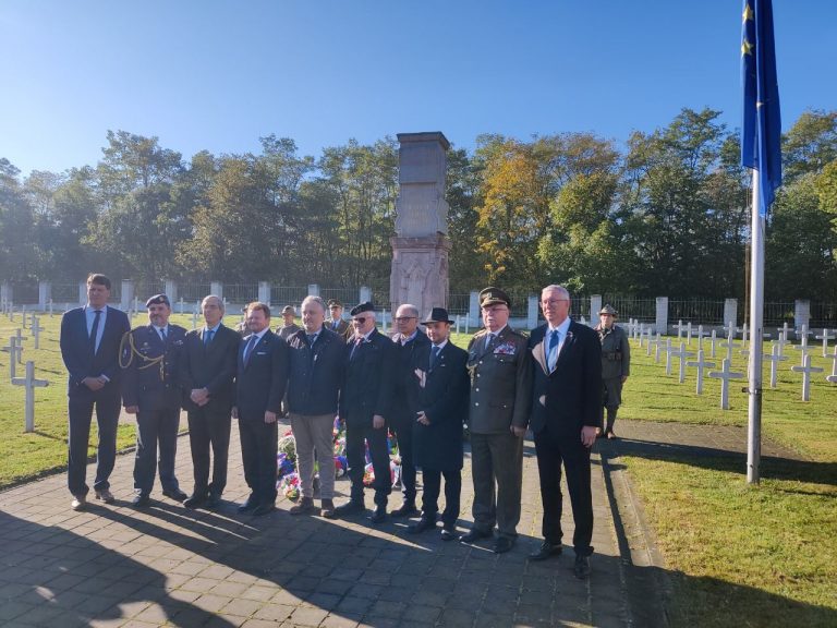 Commemorazione al Sacrario militare italiano di Milovice