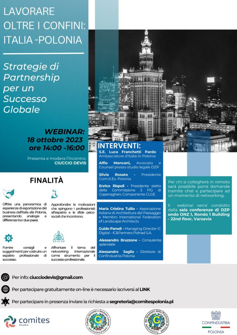 Lavorare oltre i confini Italia-Polonia