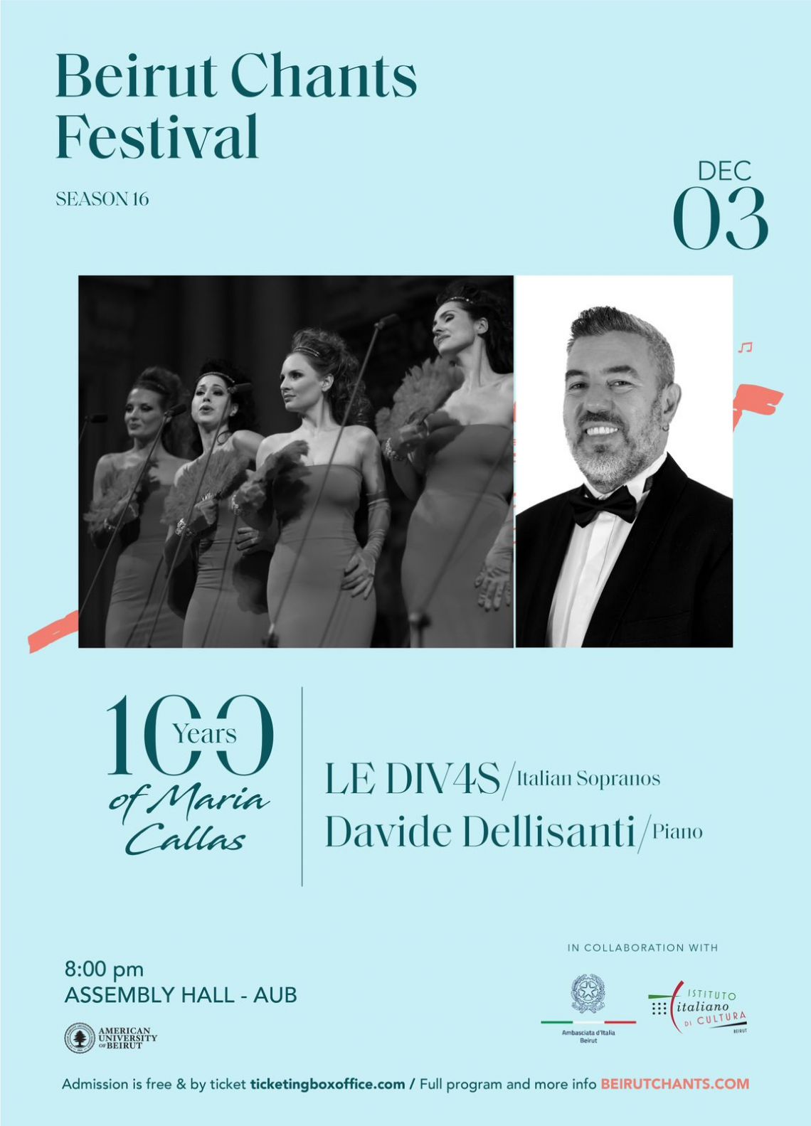 Beirut, un concerto per celebrare Maria Callas