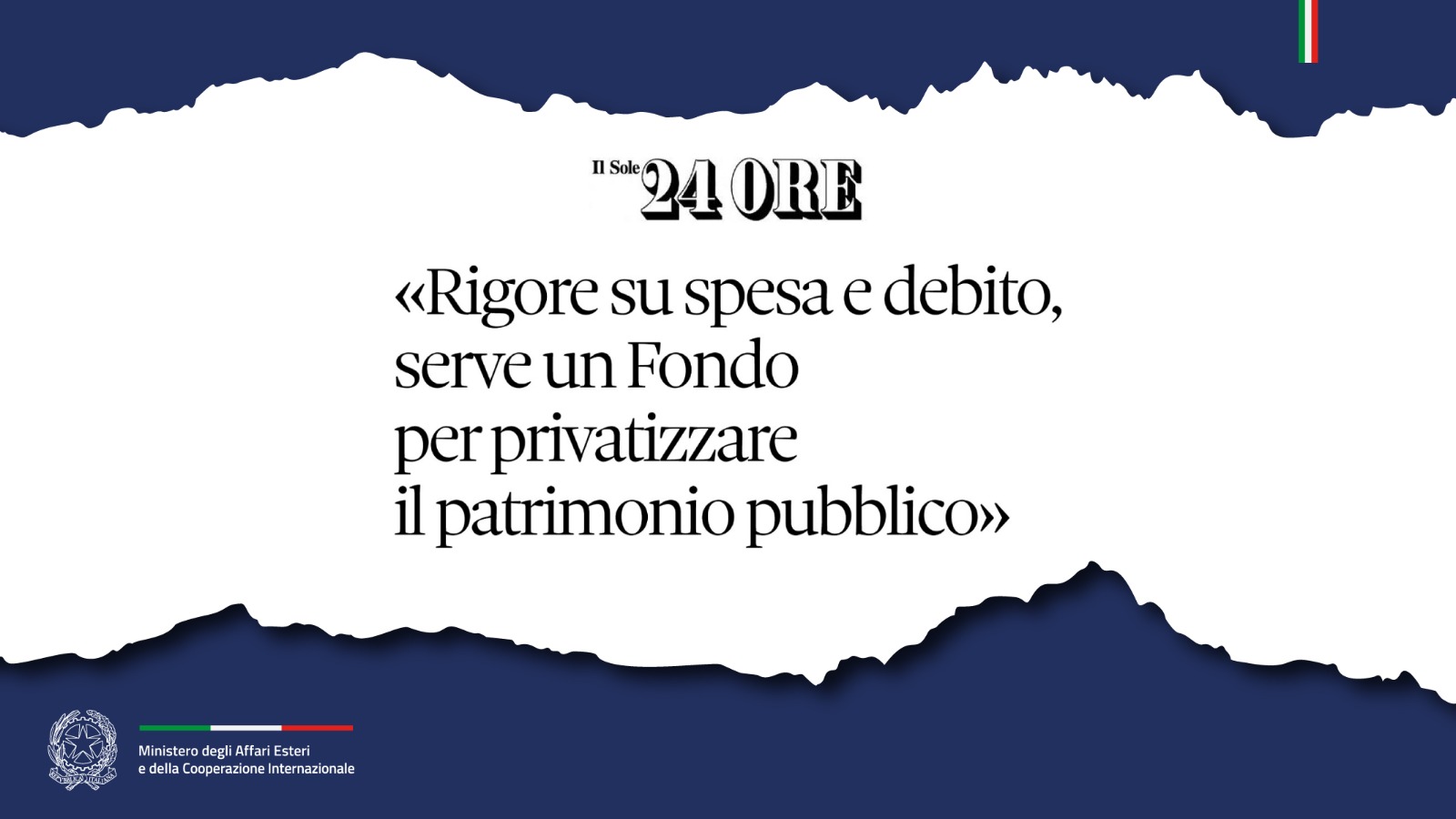 Intervista al Ministro Antonio Tajani (Il Sole 24 Ore)