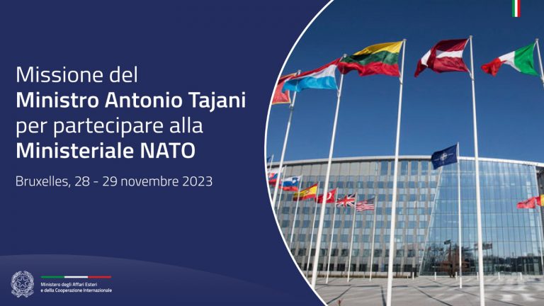 Missione del Ministro Tajani per partecipare alla Ministeriale NATO