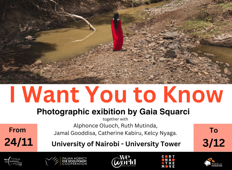 Nairobi, mostra fotografica “I Want You to Know”