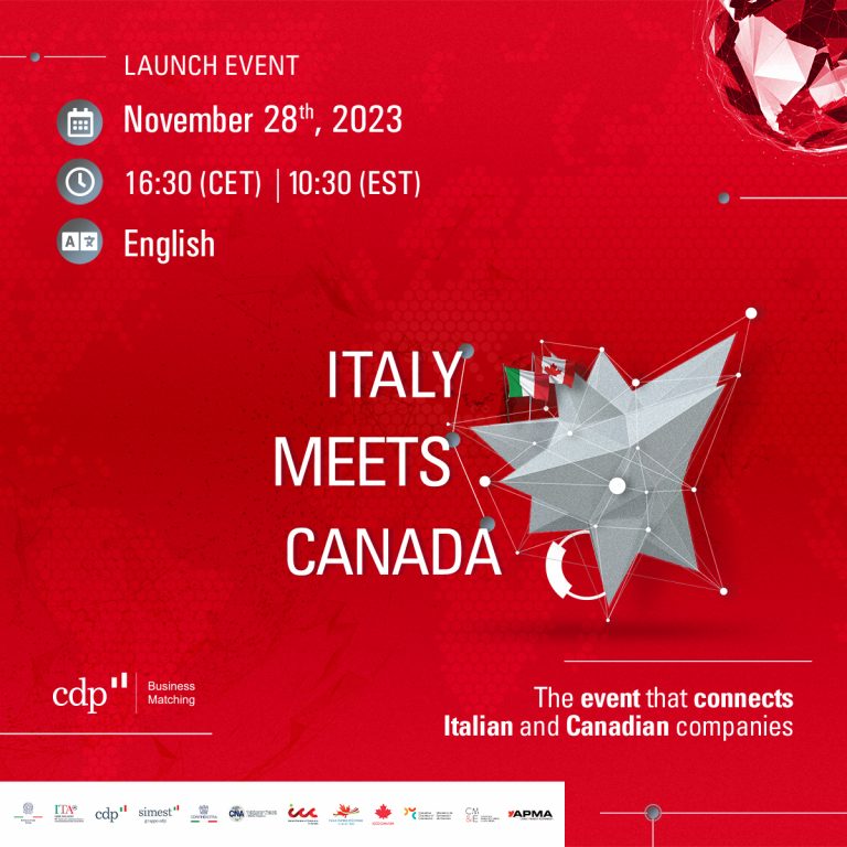 Al via piattaforma digitale “Italy meets Canada”