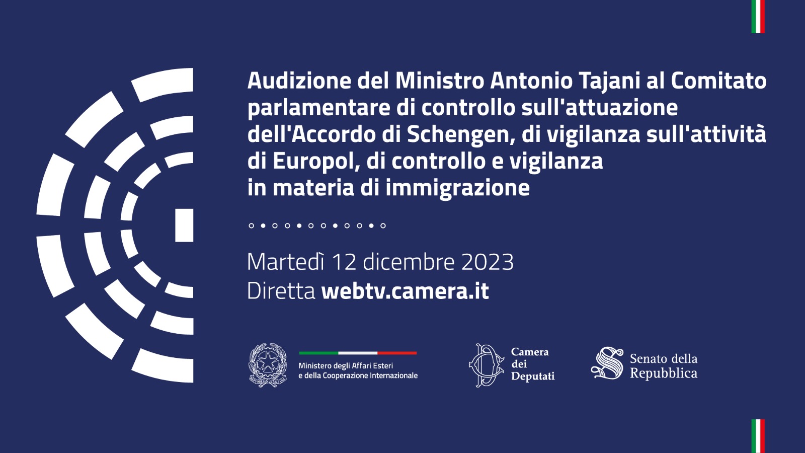 Audizione del Ministro Antonio Tajani