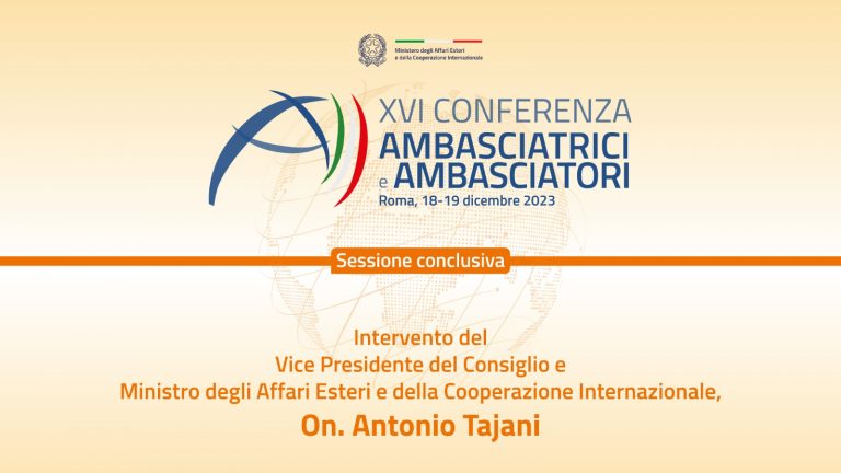 Sessione conclusiva XVI Conferenza Ambasciatori