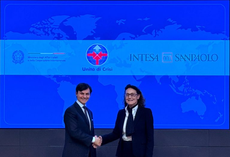 Unità di Crisi, firmata convenzione con Intesa San Paolo