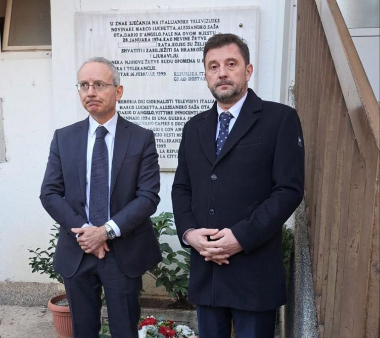 Bosnia Erzegovina, l’Italia ricorda i tre giornalisti uccisi a Mostar
