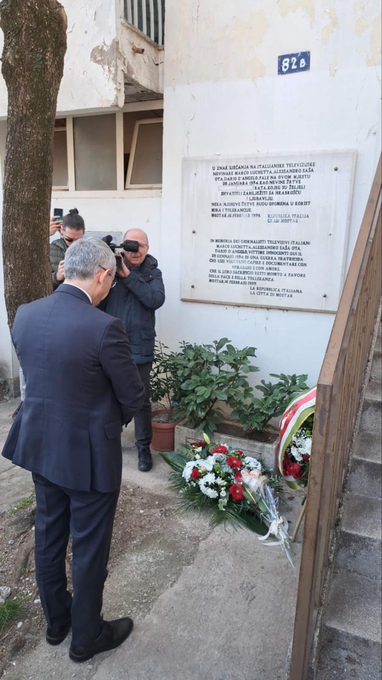 Bosnia Erzegovina, l’Italia ricorda i tre giornalisti uccisi a Mostar